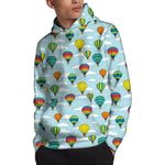 Colorful Air Balloon Pattern Print Pullover Hoodie