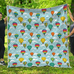 Colorful Air Balloon Pattern Print Quilt