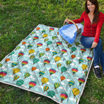 Colorful Air Balloon Pattern Print Quilt