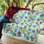 Colorful Air Balloon Pattern Print Quilt