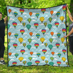 Colorful Air Balloon Pattern Print Quilt