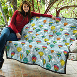 Colorful Air Balloon Pattern Print Quilt