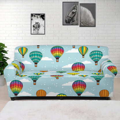Colorful Air Balloon Pattern Print Sofa Cover