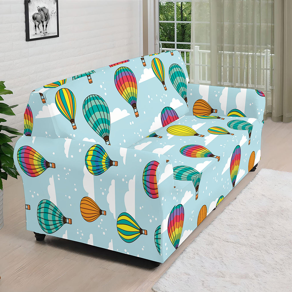 Colorful Air Balloon Pattern Print Sofa Cover