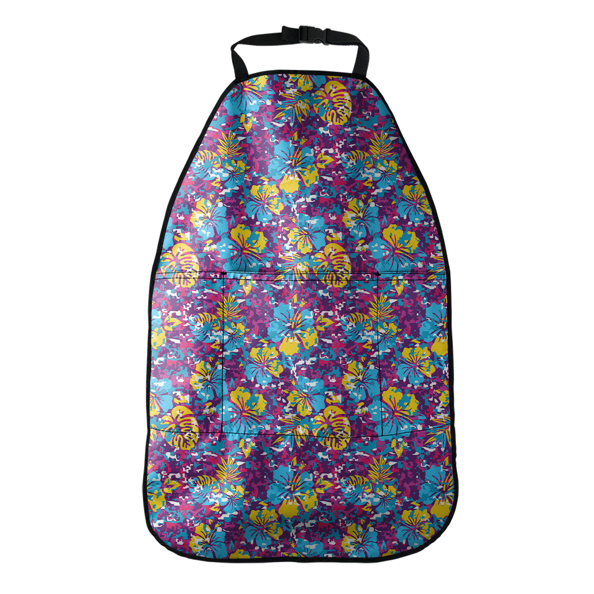 Colorful Aloha Camouflage Flower Print Car Seat Organizers