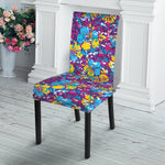 Colorful Aloha Camouflage Flower Print Dining Chair Slipcover