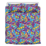 Colorful Aloha Camouflage Flower Print Duvet Cover Bedding Set