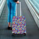 Colorful Aloha Camouflage Flower Print Luggage Cover