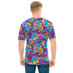 Colorful Aloha Camouflage Flower Print Men's T-Shirt