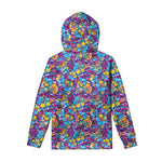Colorful Aloha Camouflage Flower Print Pullover Hoodie