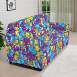 Colorful Aloha Camouflage Flower Print Sofa Cover