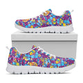 Colorful Aloha Camouflage Flower Print White Running Shoes