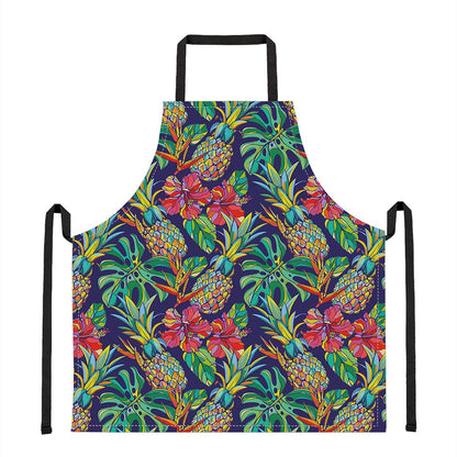 Colorful Aloha Pineapple Pattern Print Apron