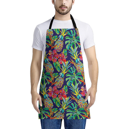 Colorful Aloha Pineapple Pattern Print Apron