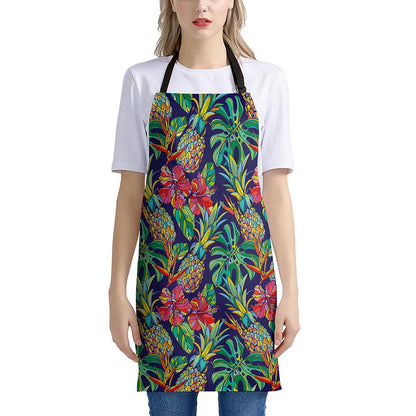 Colorful Aloha Pineapple Pattern Print Apron