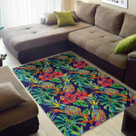 Colorful Aloha Pineapple Pattern Print Area Rug GearFrost