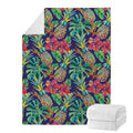 Colorful Aloha Pineapple Pattern Print Blanket