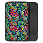 Colorful Aloha Pineapple Pattern Print Car Center Console Cover