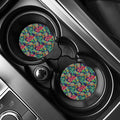Colorful Aloha Pineapple Pattern Print Car Coasters