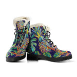 Colorful Aloha Pineapple Pattern Print Comfy Boots GearFrost