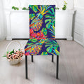 Colorful Aloha Pineapple Pattern Print Dining Chair Slipcover