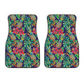 Colorful Aloha Pineapple Pattern Print Front Car Floor Mats