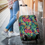 Colorful Aloha Pineapple Pattern Print Luggage Cover GearFrost