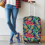 Colorful Aloha Pineapple Pattern Print Luggage Cover GearFrost