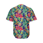 Colorful Aloha Pineapple Pattern Print Men's Baseball Jersey