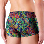 Colorful Aloha Pineapple Pattern Print Men's Boxer Briefs