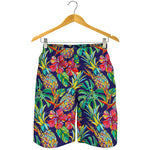 Colorful Aloha Pineapple Pattern Print Men's Shorts