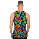 Colorful Aloha Pineapple Pattern Print Men's Tank Top