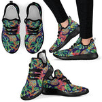 Colorful Aloha Pineapple Pattern Print Mesh Knit Shoes GearFrost