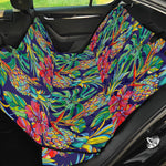 Colorful Aloha Pineapple Pattern Print Pet Car Back Seat Cover