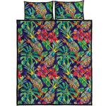 Colorful Aloha Pineapple Pattern Print Quilt Bed Set