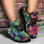 Colorful Aloha Pineapple Pattern Print Sport Shoes GearFrost