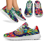 Colorful Aloha Pineapple Pattern Print Sport Shoes GearFrost