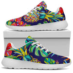 Colorful Aloha Pineapple Pattern Print Sport Shoes GearFrost