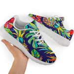 Colorful Aloha Pineapple Pattern Print Sport Shoes GearFrost