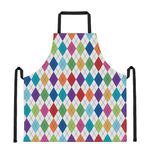 Colorful Argyle Pattern Print Apron