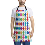 Colorful Argyle Pattern Print Apron