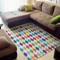 Colorful Argyle Pattern Print Floor Mat