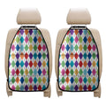 Colorful Argyle Pattern Print Car Seat Organizers