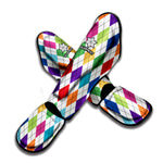 Colorful Argyle Pattern Print Muay Thai Shin Guard