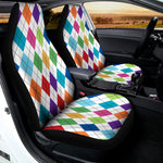 Colorful Argyle Pattern Print Universal Fit Car Seat Covers