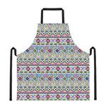 Colorful Aztec Geometric Pattern Print Apron