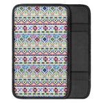 Colorful Aztec Geometric Pattern Print Car Center Console Cover