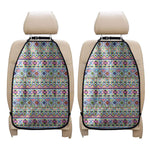 Colorful Aztec Geometric Pattern Print Car Seat Organizers