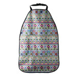 Colorful Aztec Geometric Pattern Print Car Seat Organizers