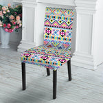 Colorful Aztec Geometric Pattern Print Dining Chair Slipcover